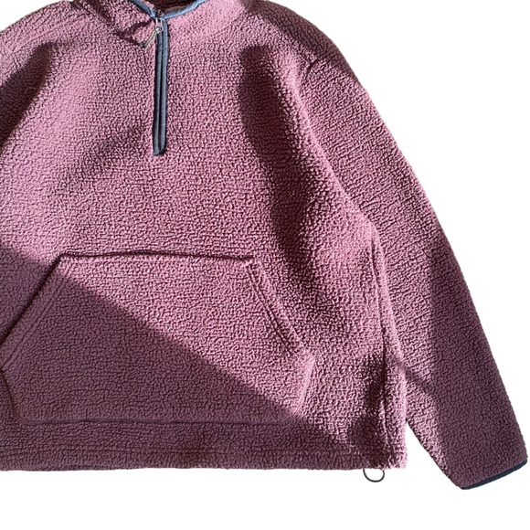 George Fleece Burgundy Quarter Zip (Size XL) - Picture 2 of 7
